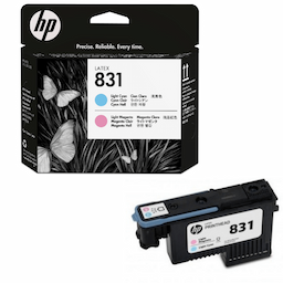 HP 831 - light magenta, light cyan - printhead