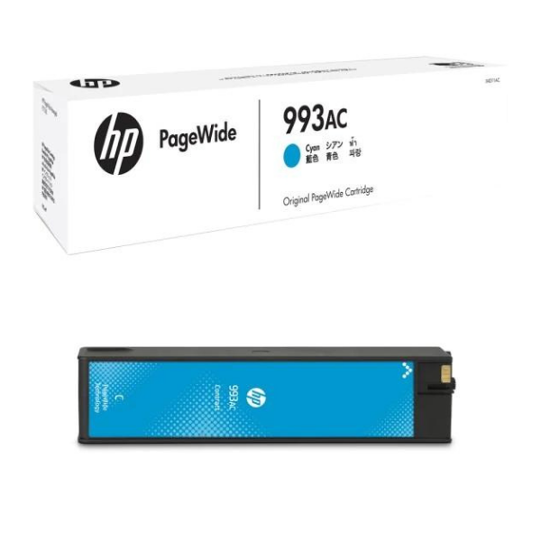 HP 993AC Cyan Contract PageWide Catridge