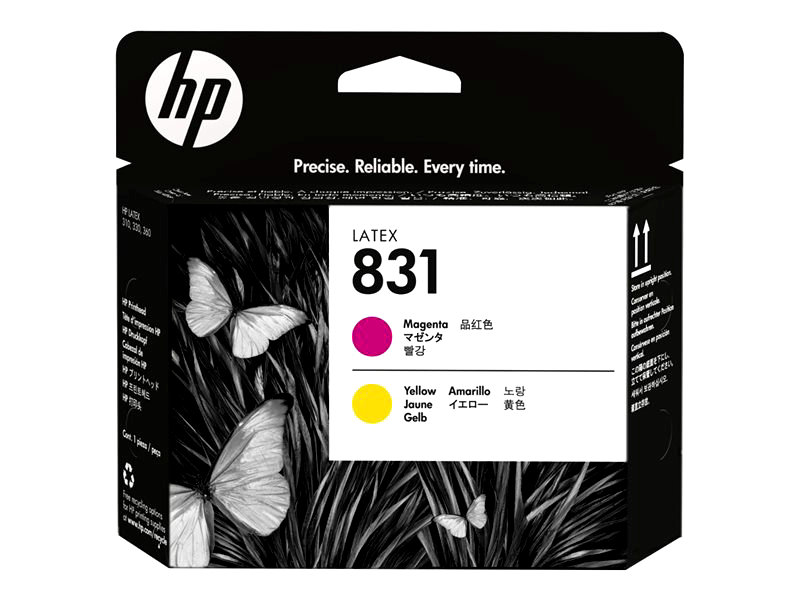 HP 831 - yellow, magenta - printhead