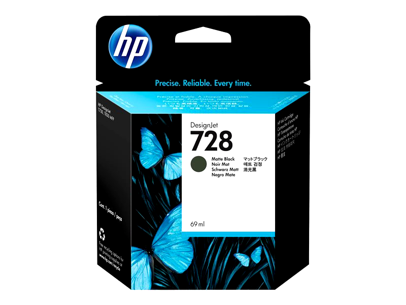 HP 728 - matte black - original - DesignJet - ink cartridge