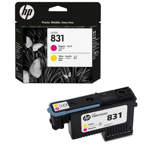 HP 831 - yellow, magenta - printhead