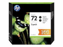 HP 72 - 2-pack - high capacity - matte black - original - ink cartridge