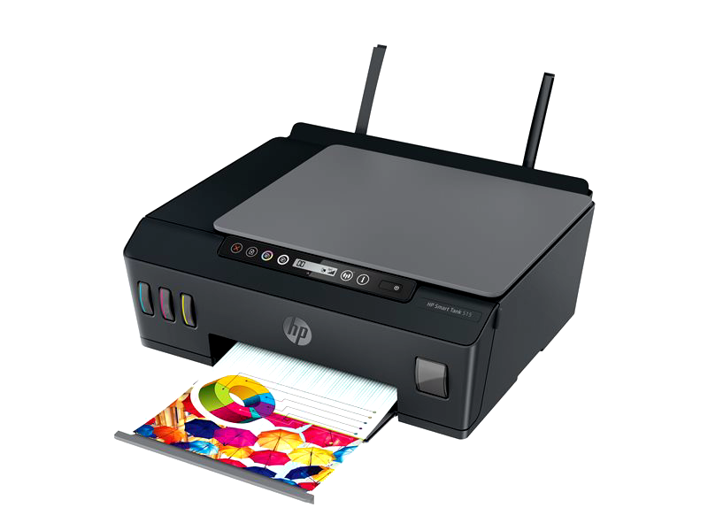 HP Smart Tank 515 Wireless All-in-One, Print, Copy and Scan, Print speed up to 11 ppm (black) and 5 ppm (color), USB, Wi-Fi, Bluetooth LE