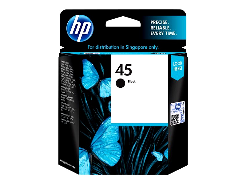 HP 45 - black - original - ink cartridge