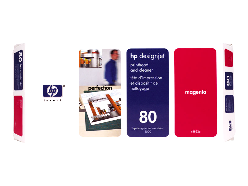 HP 80 - magenta - printhead with cleaner