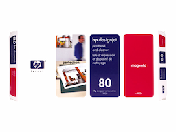 HP 80 - magenta - printhead with cleaner