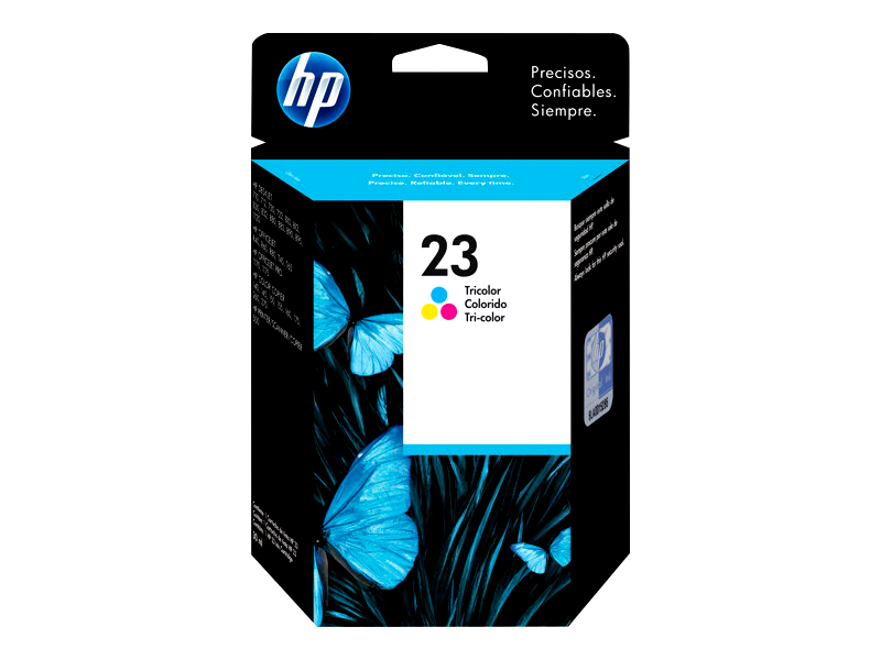 HP 23 - colour (cyan, magenta, yellow) - original - ink cartridge