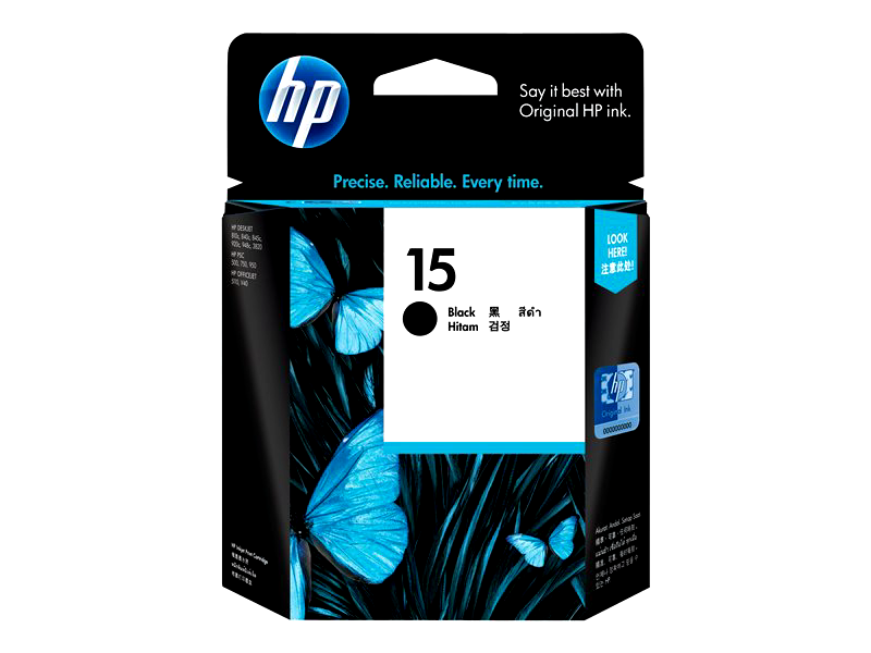 HP 15 - black - original - ink cartridge