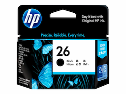HP 26 - black - original - ink cartridge