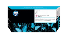 HP 81 Light Magenta DesignJet Dye Printhead and Printhead Cleaner