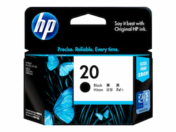 HP 20 - black - original - ink cartridge