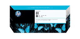 HP 81 Black DesignJet Dye Ink Cartridge, C4930A