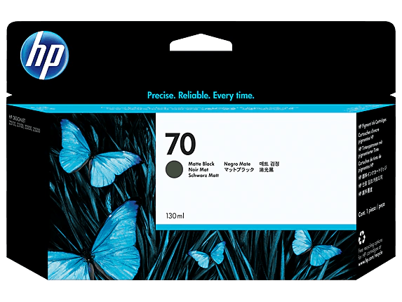 HP 70 (C9448A) 130-ml Matte Black DesignJet Ink Cartridge