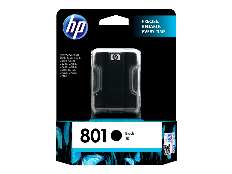 HP 801 - black - original - ink cartridge