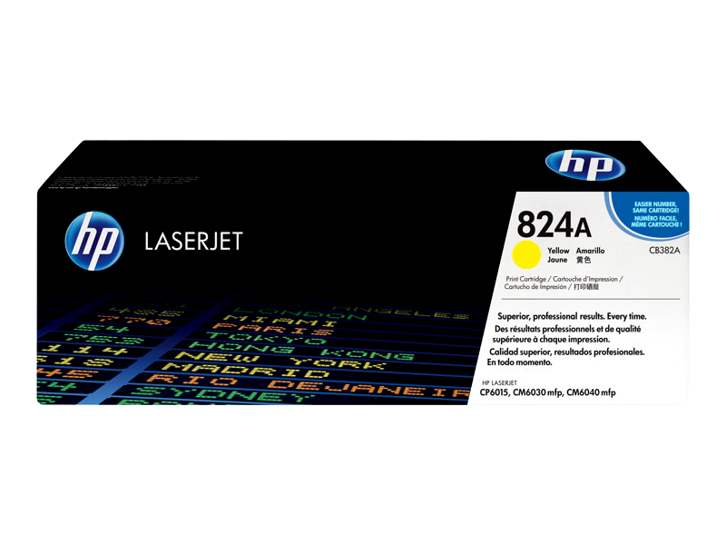 HP 824A - yellow - original - LaserJet - toner cartridge (CB382A)