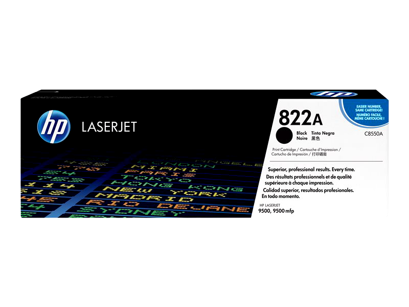 HP C8550A 822A Black Original Laserjet Toner Cartridge