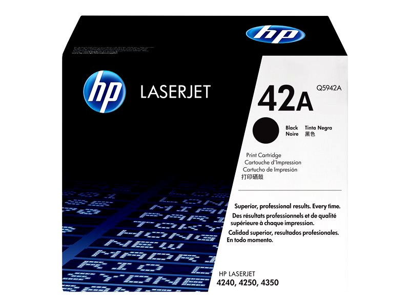 HP 42A - black - original - LaserJet - toner cartridge (Q5942A)