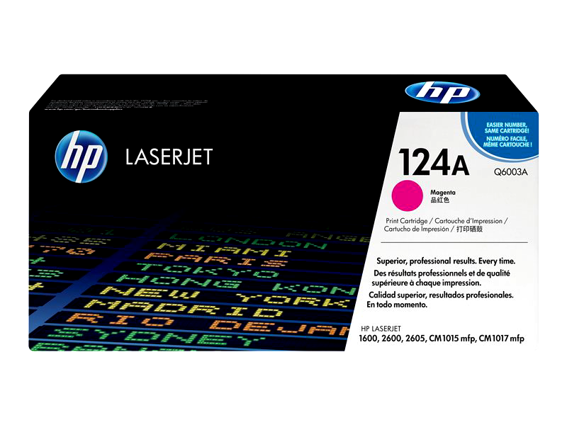 HP 124A - magenta - original - LaserJet - toner cartridge (Q6003A)