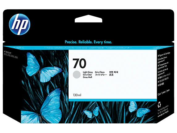 HP 70 130-ml (C9451A) Light Gray DesignJet Ink Cartridge
