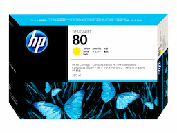 HP 80 - yellow - original - DesignJet - ink cartridge