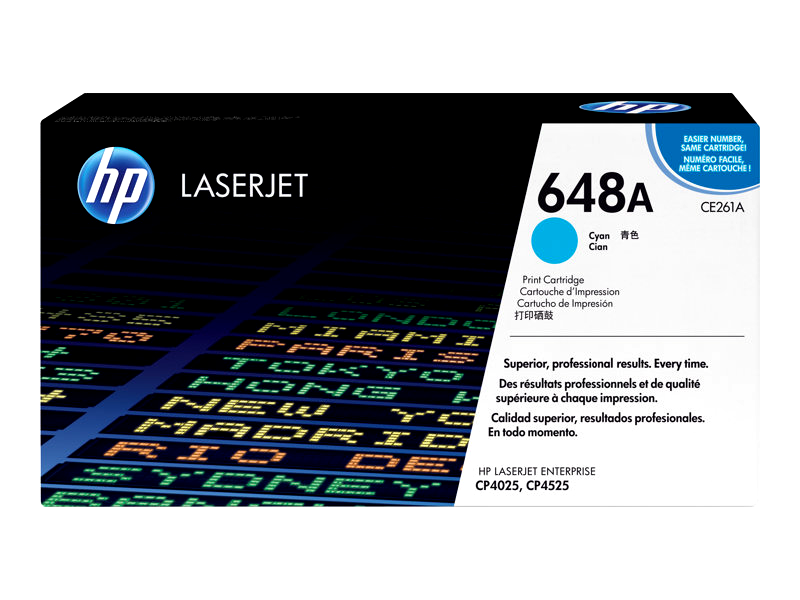 HP 648A - cyan - original - LaserJet - toner cartridge (CE261A)