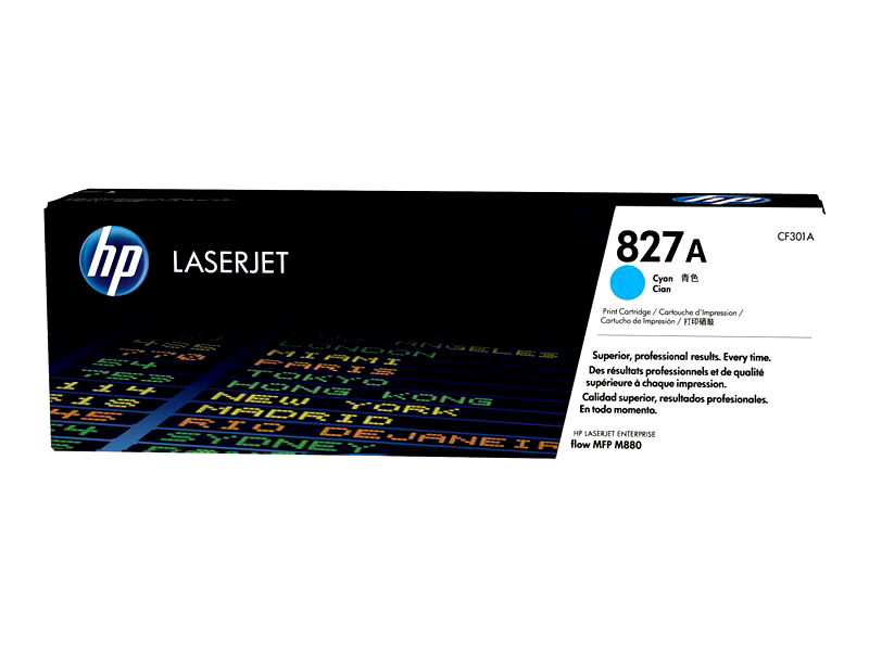 HP 827A - cyan - original - LaserJet - toner cartridge (CF301A)