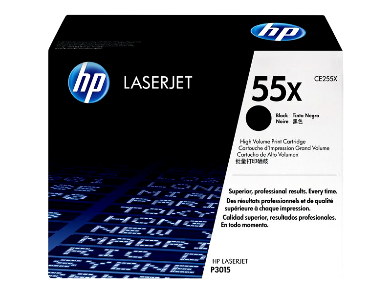 HP 55X - High Yield - black - original - LaserJet - toner cartridge (CE255X)