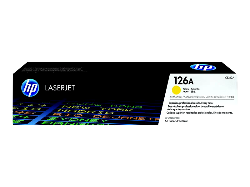 HP 126A - yellow - original - LaserJet - toner cartridge (CE312A)