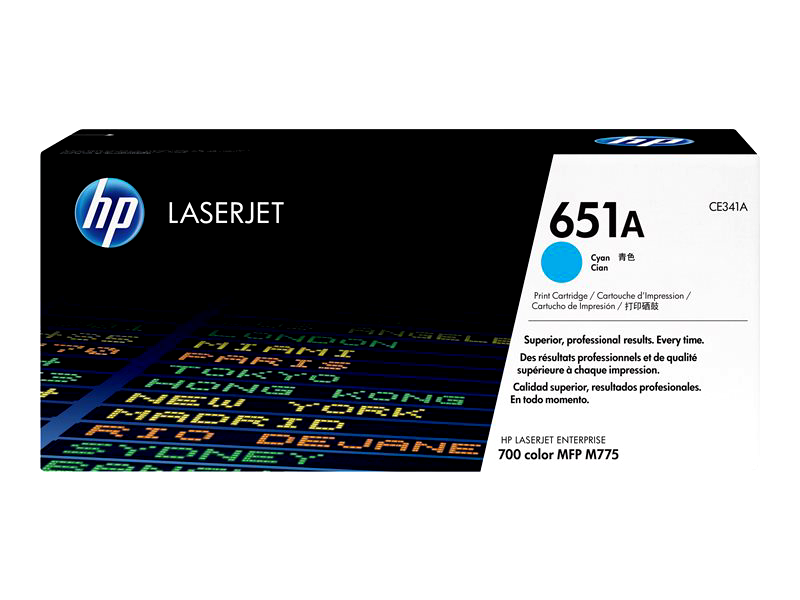 HP 651A - cyan - original - LaserJet - toner cartridge (CE341A)