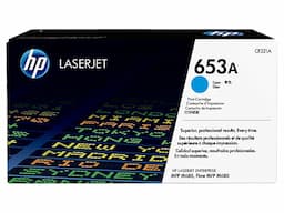 HP 653A Cyan Original LaserJet Toner Cartridge, CF321AC