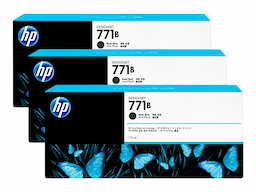 HP 771B - 3-pack - matte black - original - DesignJet - ink cartridge