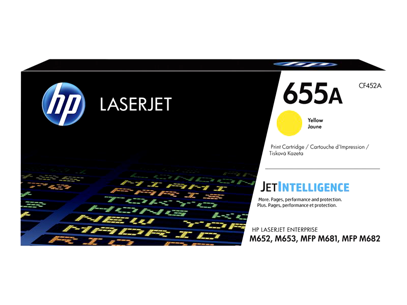 HP CF452A 655A Yellow Original Laserjet Toner Cartridge