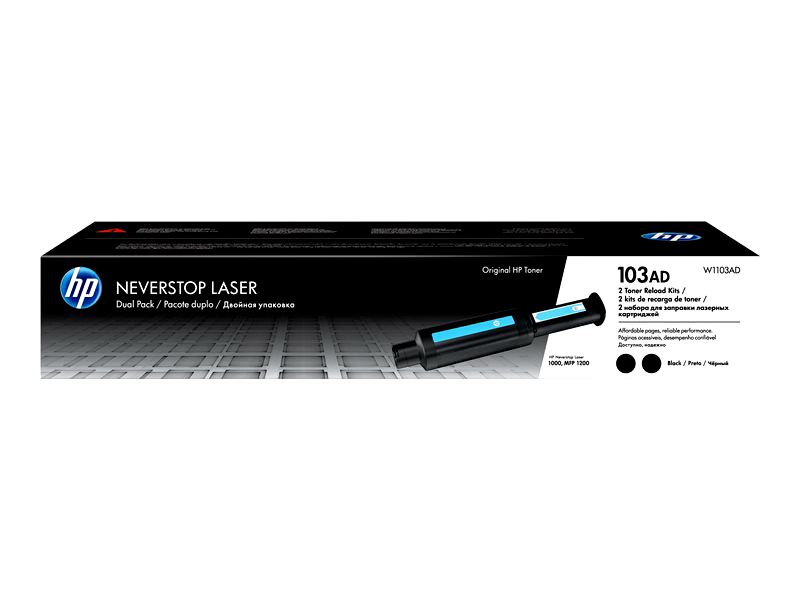 HP 103AD Reload Kit - 2-pack - black - toner refill