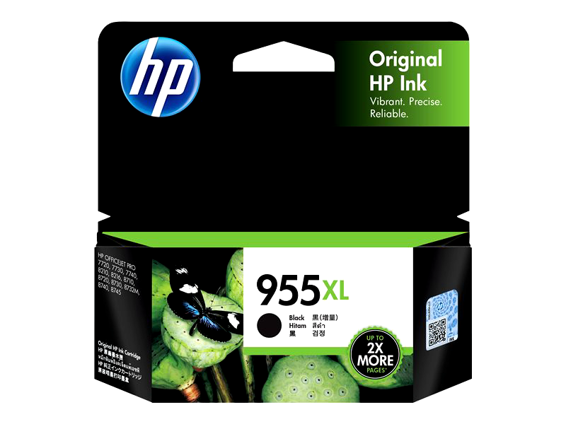 HP 955XL - High Yield - black - original - ink cartridge
