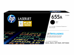 HP 655A - black - original - LaserJet - toner cartridge (CF450A)