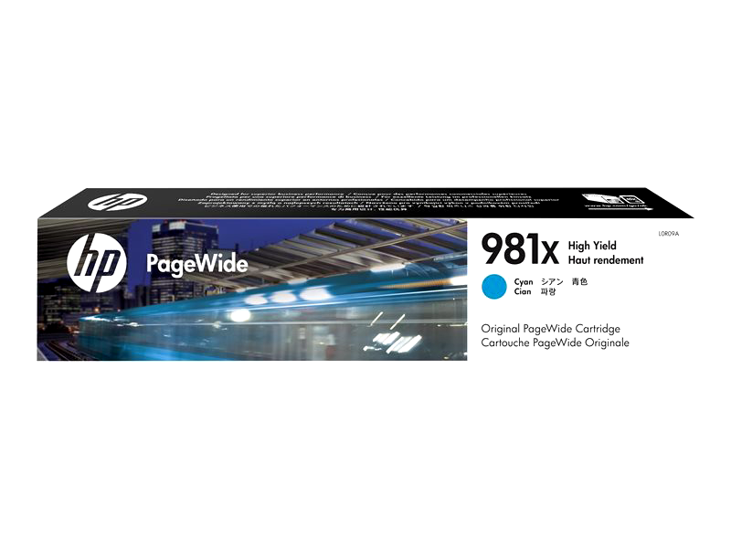 HP 981X - High Yield - cyan - original - PageWide - ink cartridge