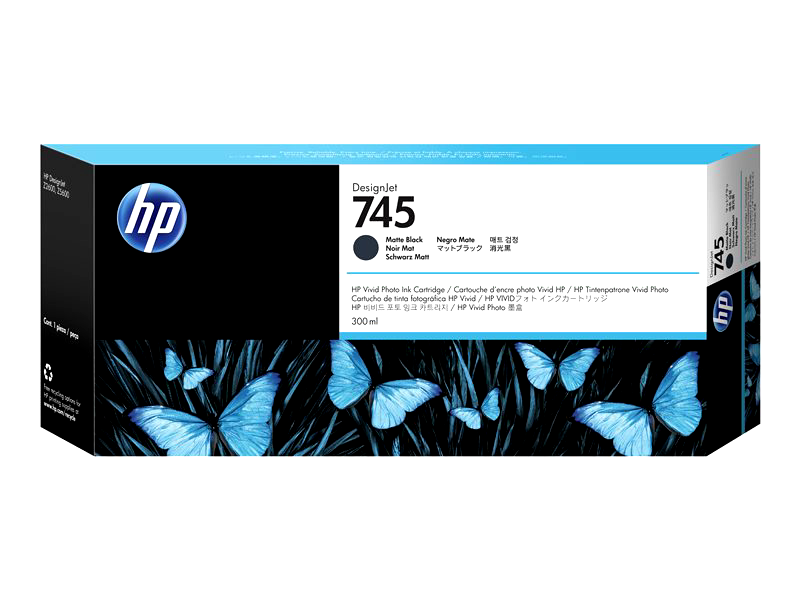 HP 745 - high capacity - matte black - original - DesignJet - ink cartridge