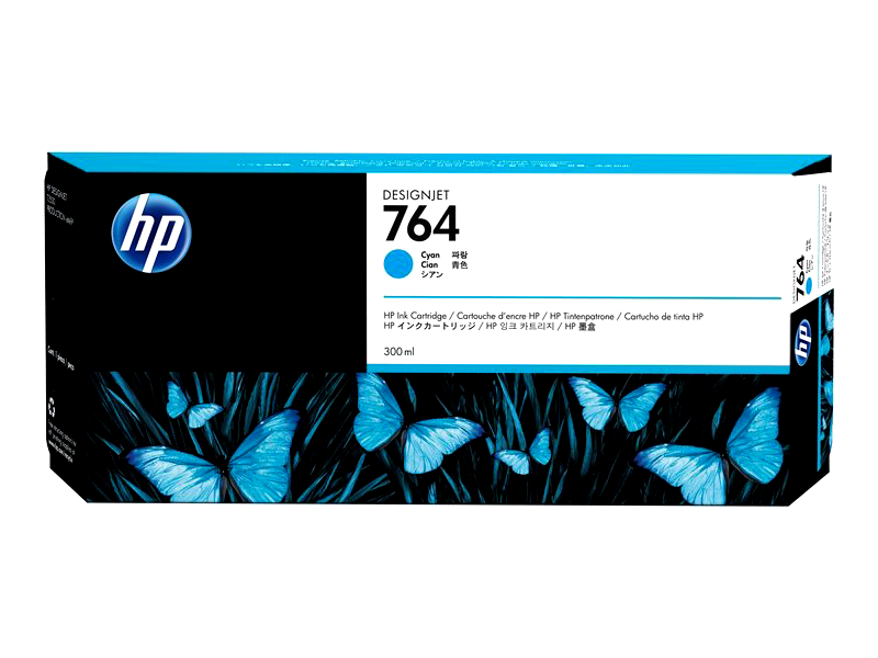 HP 764 - cyan - original - ink cartridge