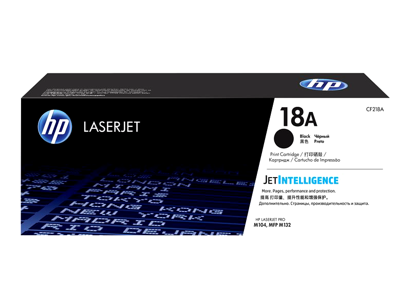 HP 18A - black - original - LaserJet - toner cartridge (CF218A)