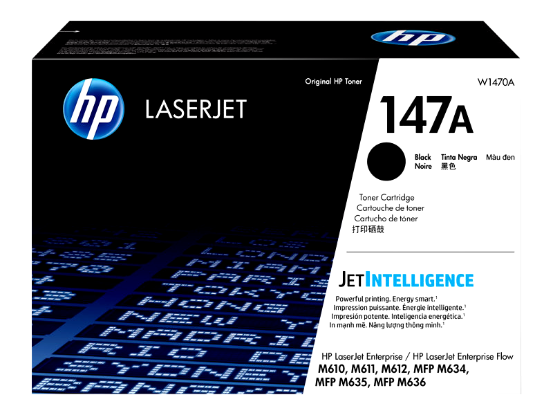 HP 147A - black - original - LaserJet - toner cartridge (W1470A)