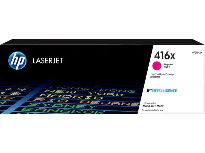HP 416X (W2043XC) High Yield Magenta Original LaserJet Toner Cartridge (6, 000 pages)