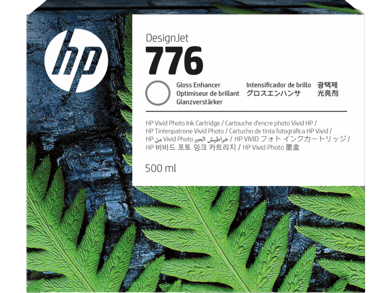 HP 776 500-ml Gloss Enhancer Ink Cartridge (1XB06A)