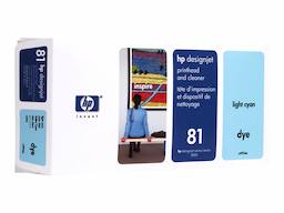 HP 81 - light cyan - printhead with cleaner