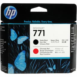 HP 771 - matte black, chromatic red - printhead