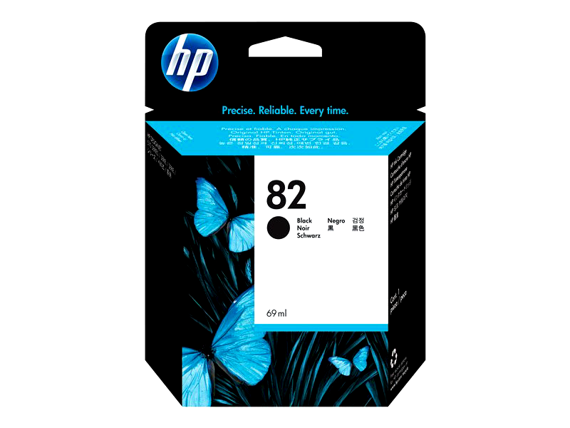 HP 82 - black - original - DesignJet - ink cartridge