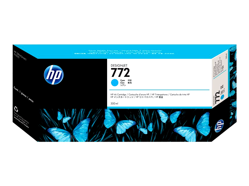 HP 772 - cyan - original - DesignJet - ink cartridge