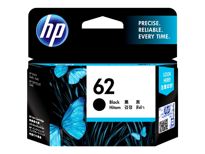 HP 62 - High Yield - black - original - ink cartridge