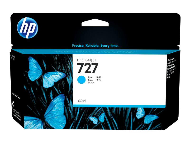HP B3P19A 727 - cyan - original - DesignJet - ink cartridge