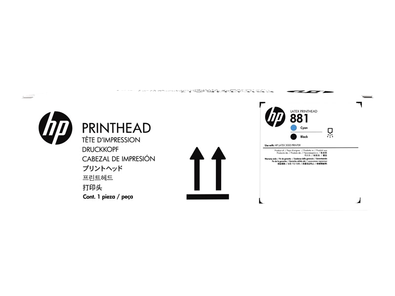 HP 881 - black, cyan - original - printhead