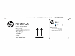 HP 881 - black, cyan - original - printhead